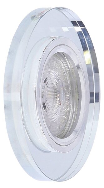 Set 3x stropní LED podhledové osvětlení CENTRALIA - 3xGU10, 50W + LED 2,1W, kulaté, bílé světlo