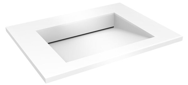 Oltens Stila umyvadlo 60x45 cm obdélníkový nábytkový bílá lesk 40200000