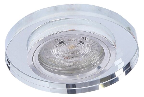 Set 3x stropní LED podhledové osvětlení CENTRALIA - 3xGU10, 50W + LED 2,1W, kulaté, bílé světlo