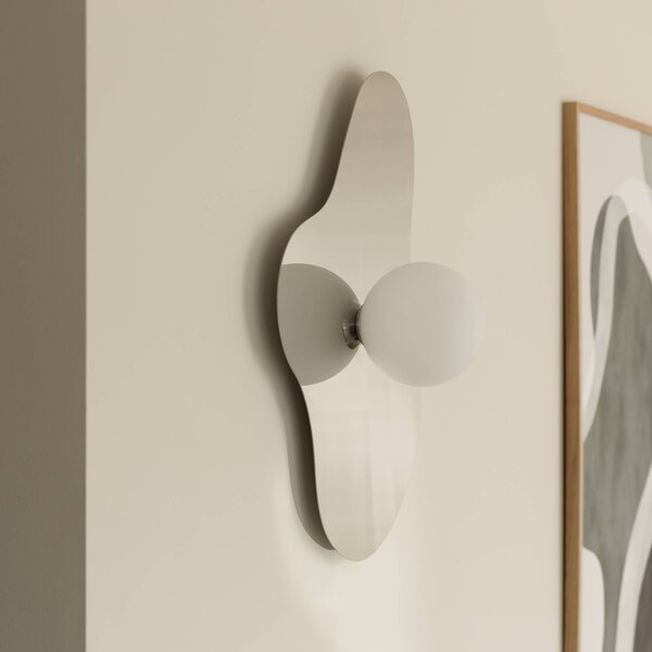 Globen Lighting Nástěnné světlo ILLUSION, chrom, sklo, 60 cm, Chrom / stříbro, Obývací pokoj / jídelna, Sklo, Moderní