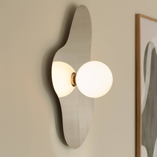 Globen Lighting Nástěnné světlo ILLUSION, chrom, sklo, 60 cm, Chrom / stříbro, Obývací pokoj / jídelna, Sklo, Moderní