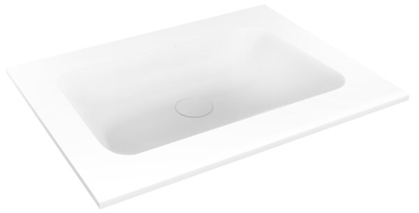 Oltens Kalla umyvadlo 60.2x46 cm obdélníkový nábytkový bílá lesk 40207000