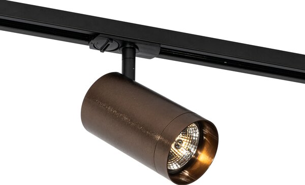 Moderní bodové světlo tmavě bronzové pro kolejnicový systém 1-fázový 70 mm - Iconic Jeana Luxe