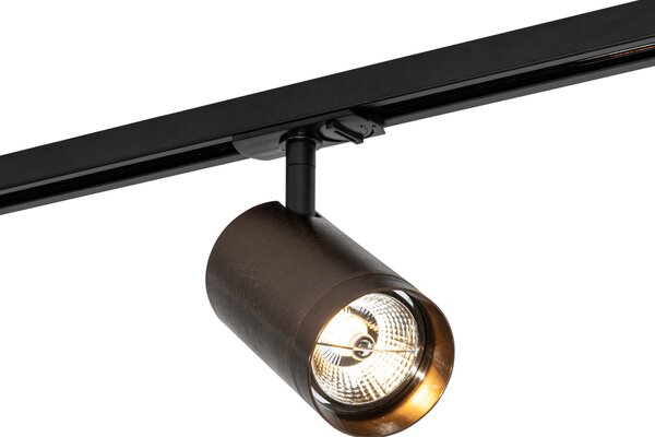 Moderní bodové světlo tmavě bronzové pro kolejnicový systém 1-fázový 70 mm - Iconic Jeana Luxe