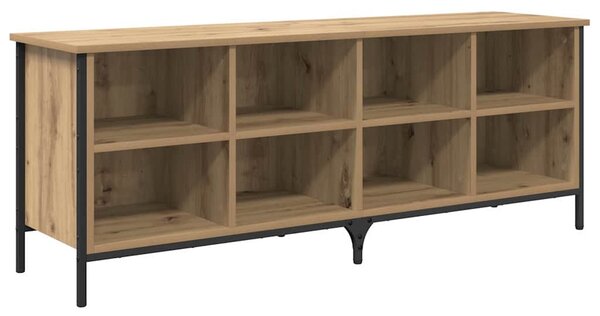 Skříň na obuv 131 x 35 x 50 cm Konstrukční dřevo a železo