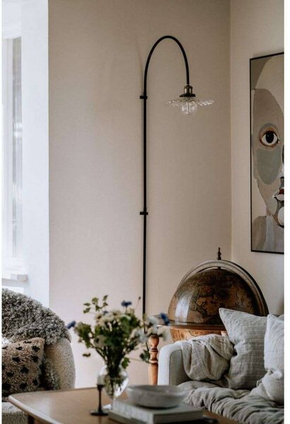 Globen Lighting Nástěnné světlo COBBLER, čiré, výška 150 cm, Čirá / transparetní, Obývací pokoj / jídelna, Sklo, Vintage, Nástěnné bodové svítidlo
