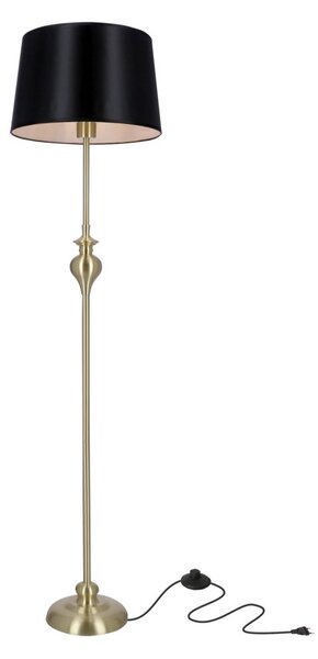 Moderní stojací lampa PRIMA - 1xE27, 60W, zlatá / černá