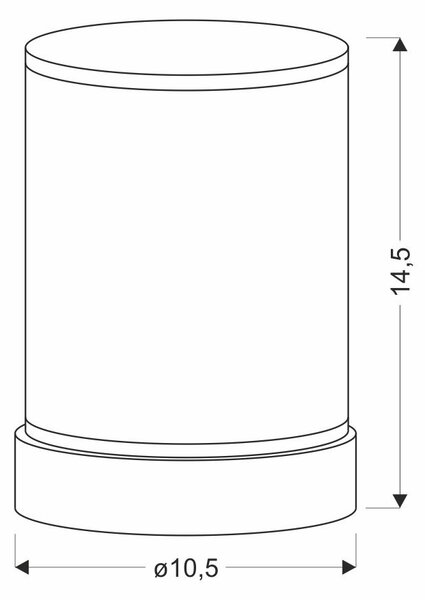 Stolní dotyková LED lampa BRILLO 1 - 2,5W, 3000-6000K (teplá-studená bílá), čirá