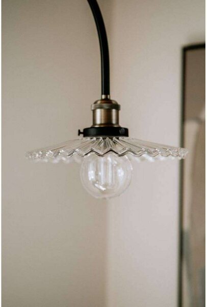 Globen Lighting Nástěnné světlo COBBLER, čiré, výška 150 cm, Čirá / transparetní, Obývací pokoj / jídelna, Sklo, Vintage, Nástěnné bodové svítidlo