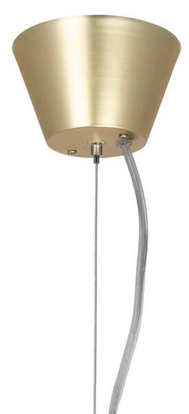 Globen Lighting závěsné světlo Torrano, hnědé, Ø 30 cm, stmívatelný, Hnědá / rez, Obývací pokoj / jídelna, Kámen, Design, Koule