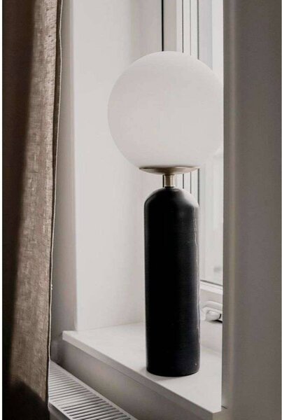 Globen Lighting stolní lampa Torrano, černá, výška 53 cm, Černá, Obývací pokoj / jídelna, Kámen, Design, Koule