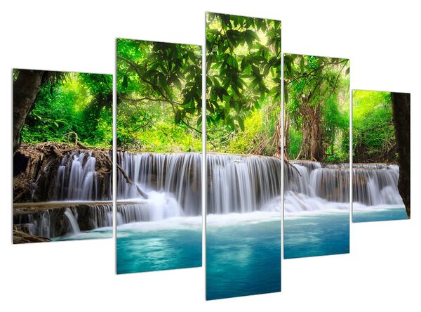 Obraz vodopádů (150x105 cm)
