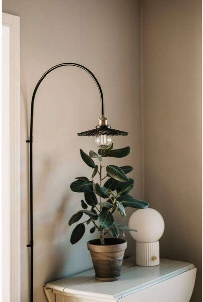 Globen Lighting Nástěnné světlo COBBLER, šedé, výška 150 cm, Hliník / šedá / zinek, Obývací pokoj / jídelna, Sklo, Vintage, Nástěnné bodové svítidlo