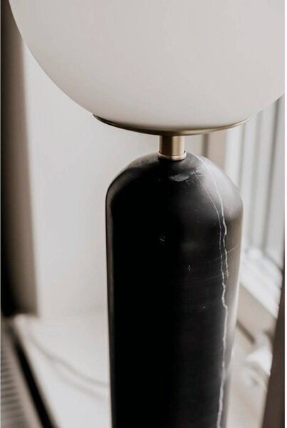 Globen Lighting stolní lampa Torrano, černá, výška 53 cm, Černá, Obývací pokoj / jídelna, Kámen, Design, Koule