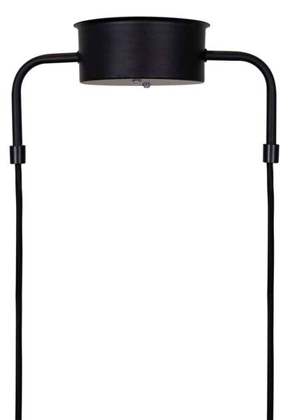 Globen Lighting závěsné světlo CURVE 5, černé, 5 ramen, 165 cm, stmívatelný, Černá, Obývací pokoj / jídelna, kov, Vintage