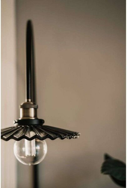 Globen Lighting Nástěnné světlo COBBLER, šedé, výška 150 cm, Hliník / šedá / zinek, Obývací pokoj / jídelna, Sklo, Vintage, Nástěnné bodové svítidlo