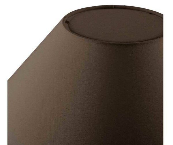 Globen Lighting stolní lampa IRIS, hnědá, výška 39 cm, Hnědá / rez, Obývací pokoj / jídelna, Textil / tkanina / hedvábí, Vintage