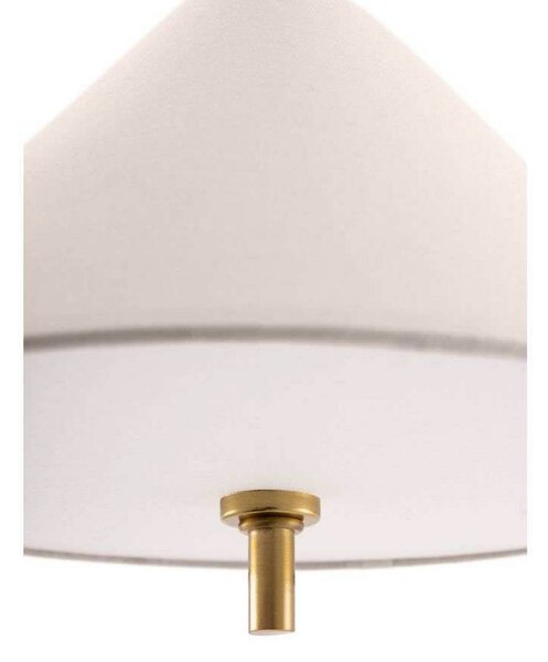 Globen Lighting závěsné světlo IRIS, krémové, Ø 25 cm, stmívatelný, Krémová / jantar, Obývací pokoj / jídelna, Textil / tkanina / hedvábí, Vintage