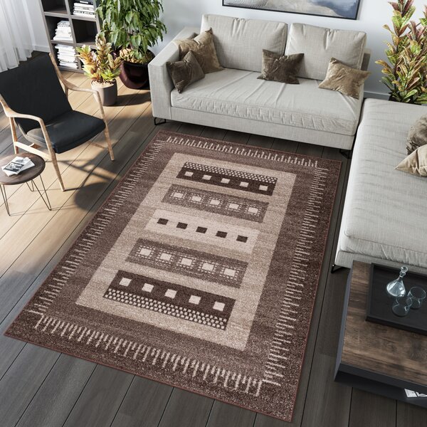 Makro Abra Kusový koberec SARI K189A tmavě béžový Rozměr: 120x170 cm