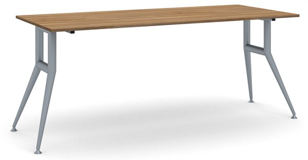 Jednací kancelářský stůl WIDE, 180x80 cm, ořech