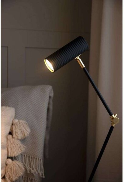 Globen Lighting stolní lampa Hubble READ, černá, výška 45 cm, Černá, Obývací pokoj / jídelna, kov, Design, Stolní lampa