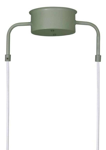 Globen Lighting závěsné světlo CURVE 5, zelené, 5 ramen, 165 cm, stmívatelný, Zelená, Obývací pokoj / jídelna, kov, Vintage