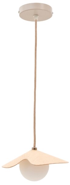 Dřevěné závěsné světlo Kave Home Wilara 18 cm