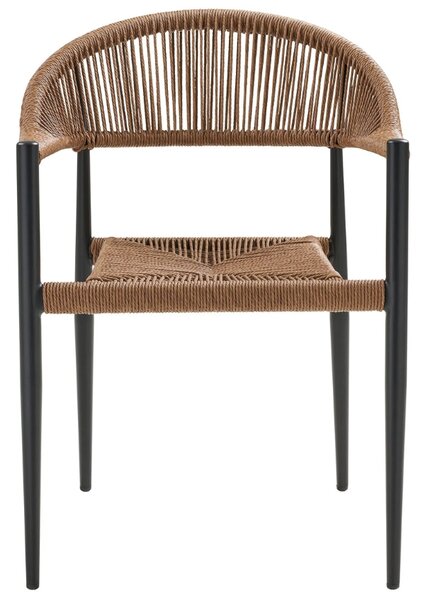 Nordic Living Hnědá zahradní židle Canari