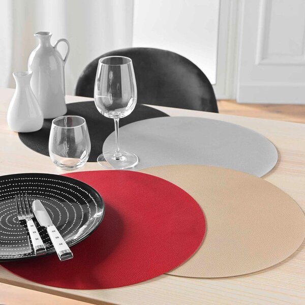Prostírání z umělé kůže ø 38 cm Granis – douceur d'intérieur