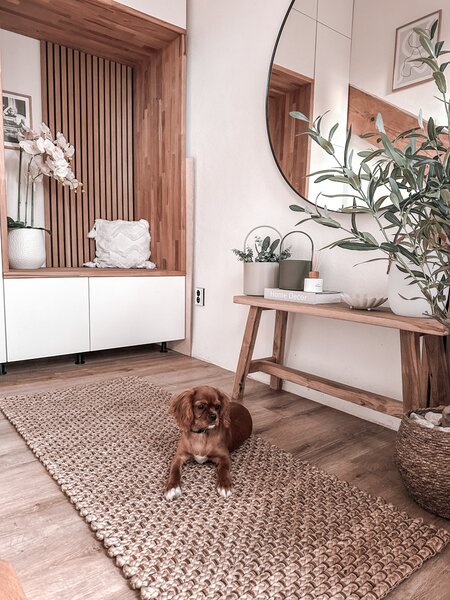 Flair Rugs, Kusový koberec Chunky Jute Sol Natural, 60x150, hnědá, chodba / předsíň