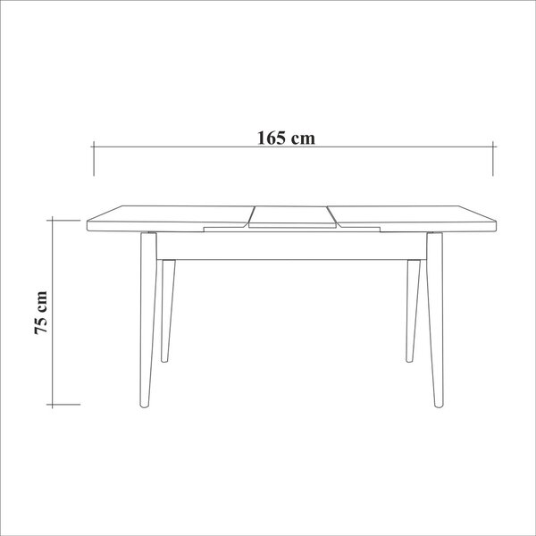 Kalune Design Jídelní set Vina 4D ořech/antracit