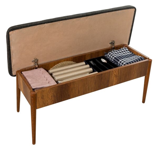 Kalune Design Jídelní set Vina 4D ořech/antracit