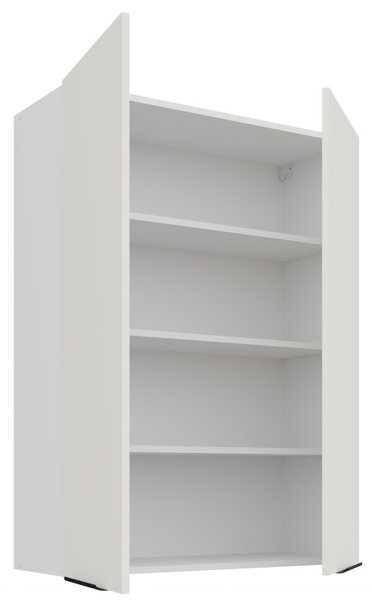 Vysoká horní kuchyňská skříňka LUNARA - šířka 80 cm, bílá