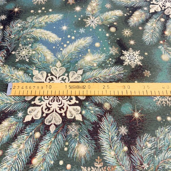 280cm Dekorační/potahová Gobelínová látka šířka - Mrazivé kouzlo