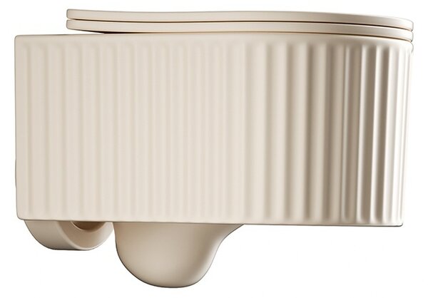 BPS-koupelny Závěsná WC mísa se SoftClose sedátkem HYD-7286, cappuccino