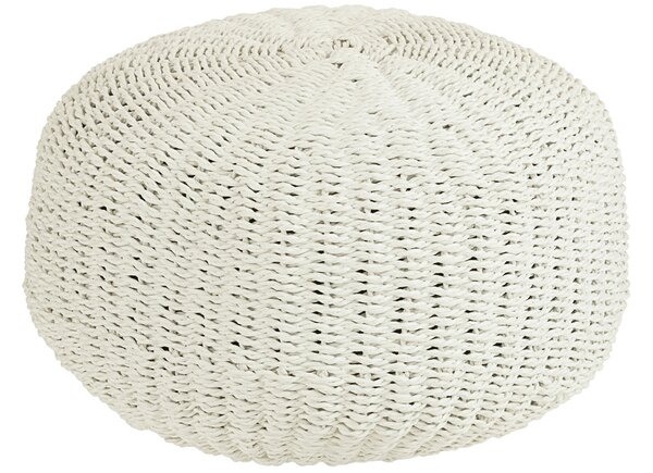 Bílý puf J-Line Vaskuti 50 cm