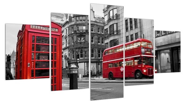 Obraz londýnské telefonní budky (150x80 cm)