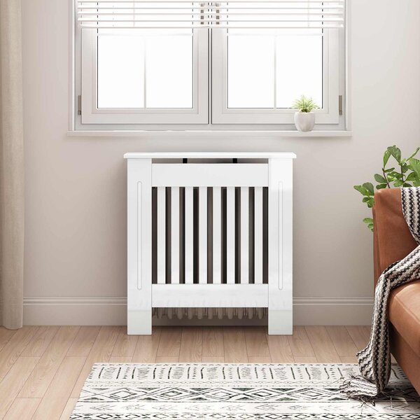 Kryt radiátoru Bílá s vysokým leskem 78 x 19 x 81,5 cm