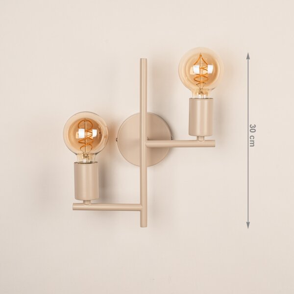 Nástěnné svítidlo na schodiště Two Bulb 2K Taupe (LMD)
