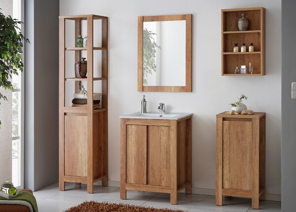 Comad Doplňková koupelnová skříňka nízká Classic Oak 40 dub antic