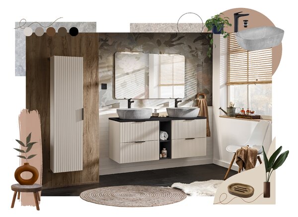 Comad Koupelnová skříňka pod umyvadlo Adel Cashmere 60 kašmír