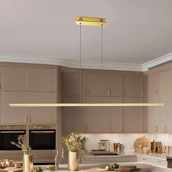 Altavola Design Linea závěsné svítidlo 1x12 W zlatá LA089/P_100_4k_gold_dimm