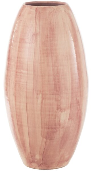 Růžová keramická váza J-Line Chelni 55 cm