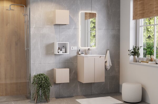 Comad Nábytkové keramické umyvadlo SKY 3 80CM, 81x40 cm, bílá lesklá