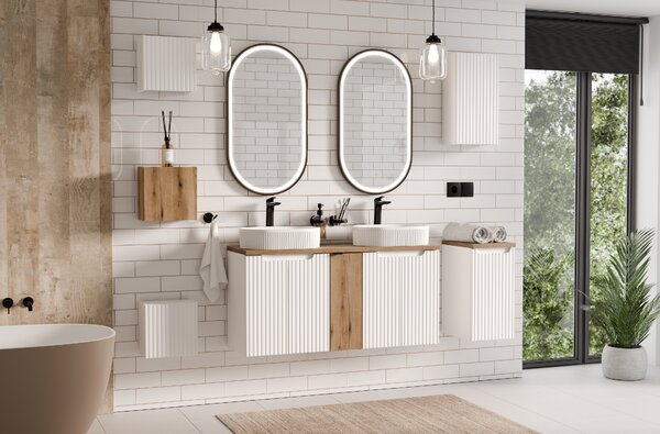Comad Doplňková koupelnová skříňka nízká Nova White 30 bílá
