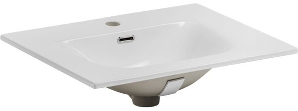 Comad Koupelnová sestava Iconic se zápustným umyvadlem, skříňkami a zrcadlem 60 cm bílá