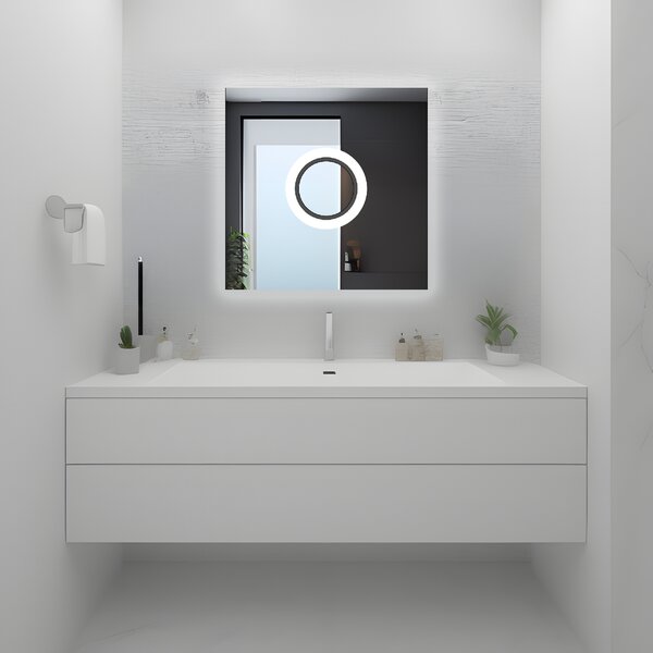 Rea Zrcadlo 60x60 s LED osvětlením HOM-01513
