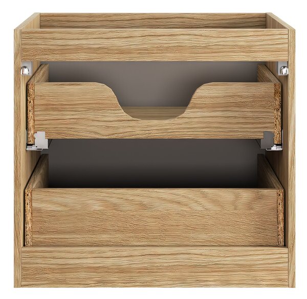 Comad Koupelnová sestava Luxor Beige 90 cm s umyvadlem a skříňkami béžová/dub olejovaný