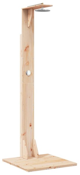 Venkovní sprcha 214,5 cm Masivní borové dřevo a nerezová ocel