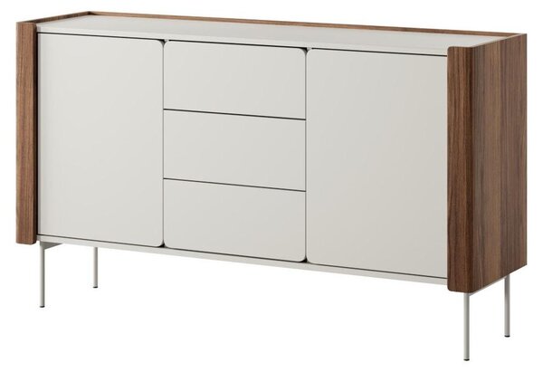 Komoda, velká, moderní, 154 cm, vhodná do obývacího pokoje nebo ložnice, barva: béžová
